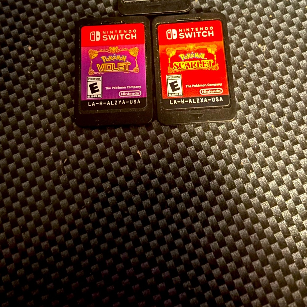 Nintendo Switch Pokémon Violet and Scarlet Game Cards